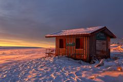 Morgens an der Hütte