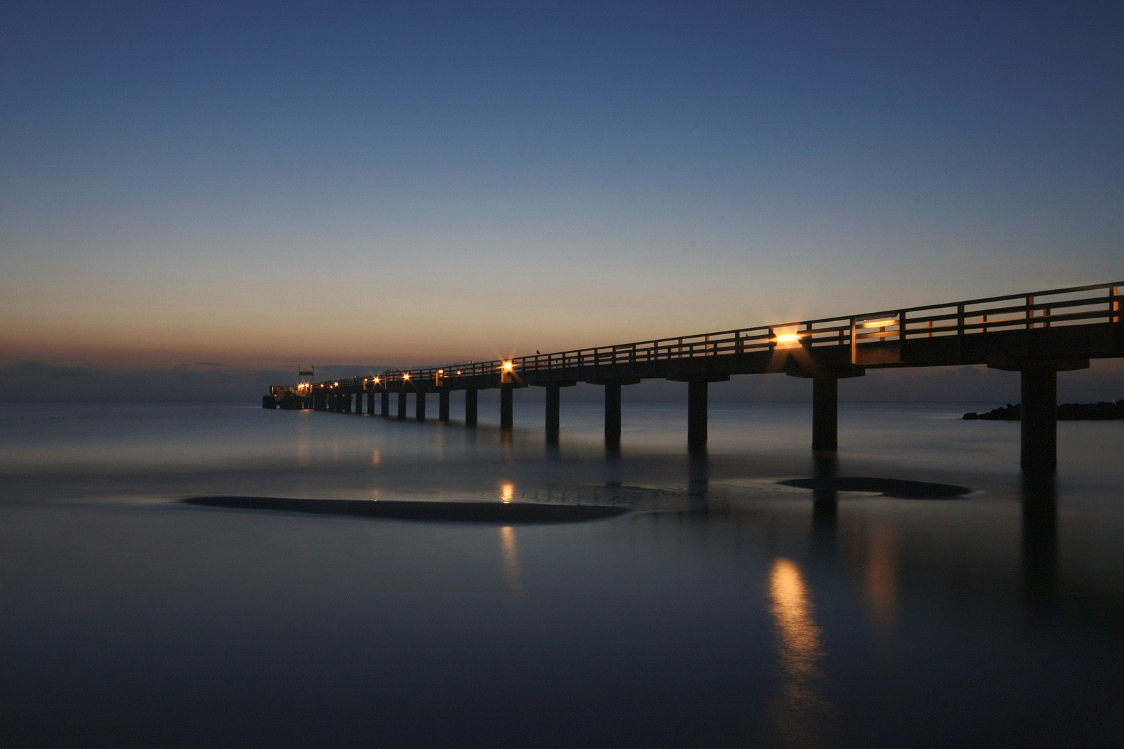 Morgens an der Seebrücke