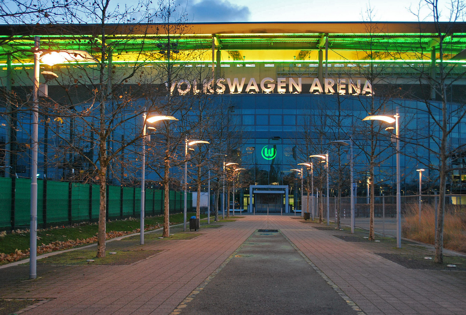 Morgens an der Volkswagenarena