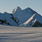 Morgens auf dem 3800m hochgelegenen Walliser Breithornplateau