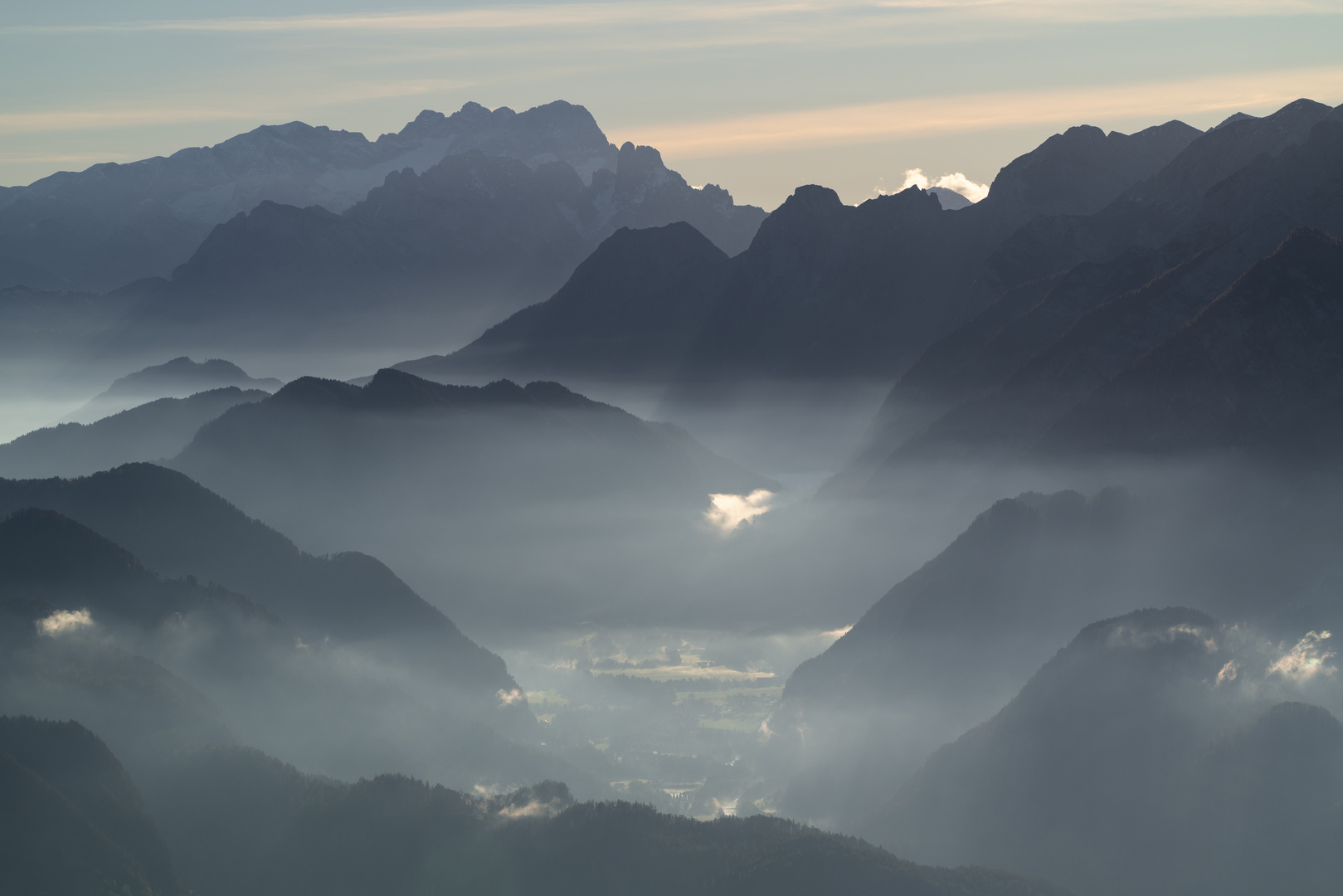 ... morgens auf dem Berg ...