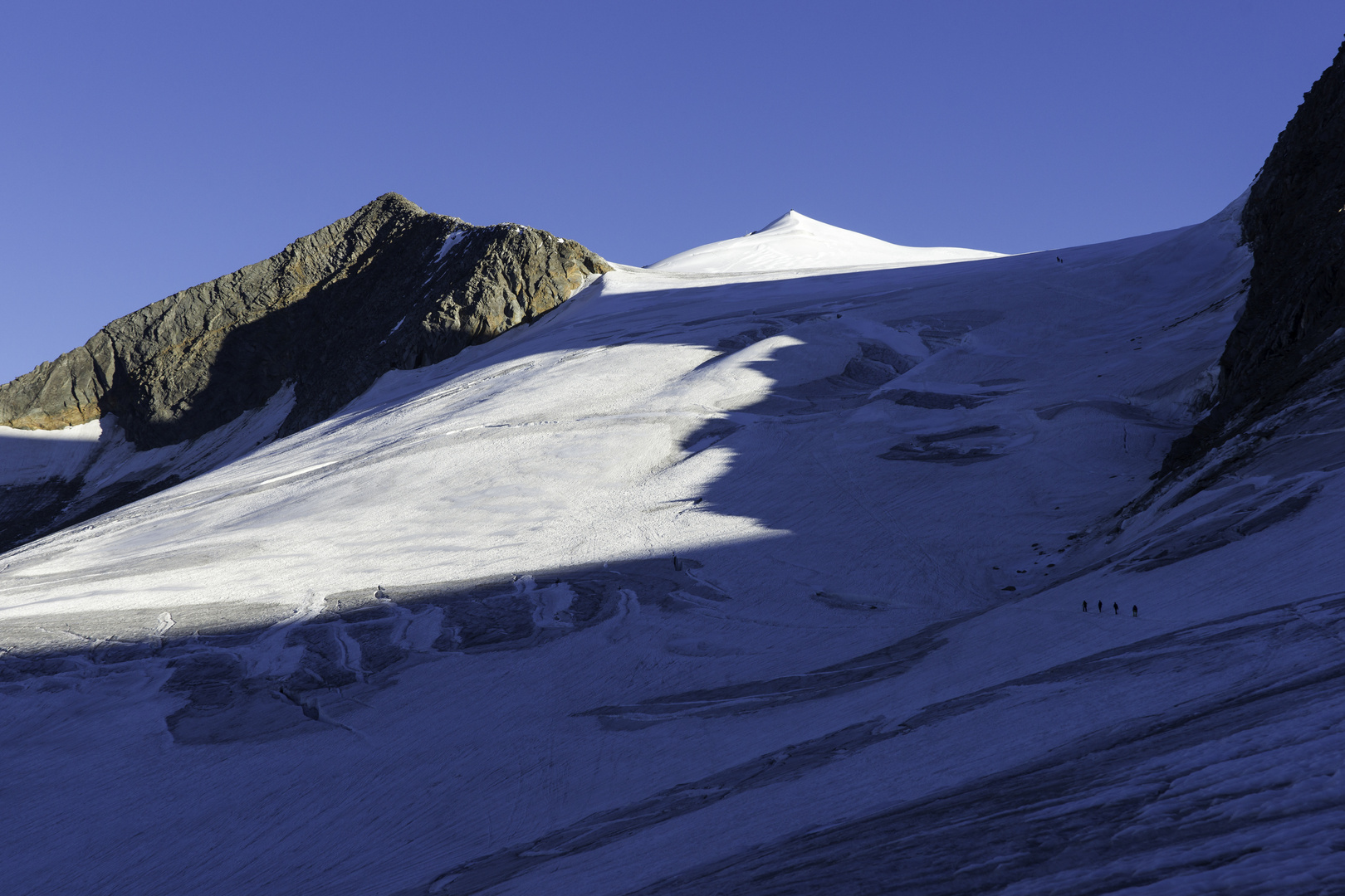 Morgens auf dem Gletscher