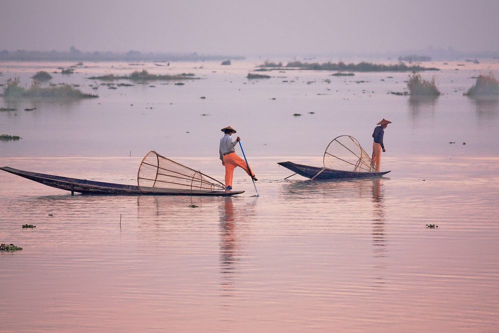 Morgens auf dem Inle-See