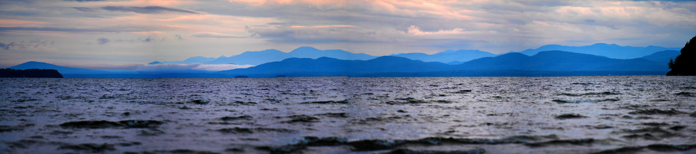 Morgens auf dem Lake Champlain