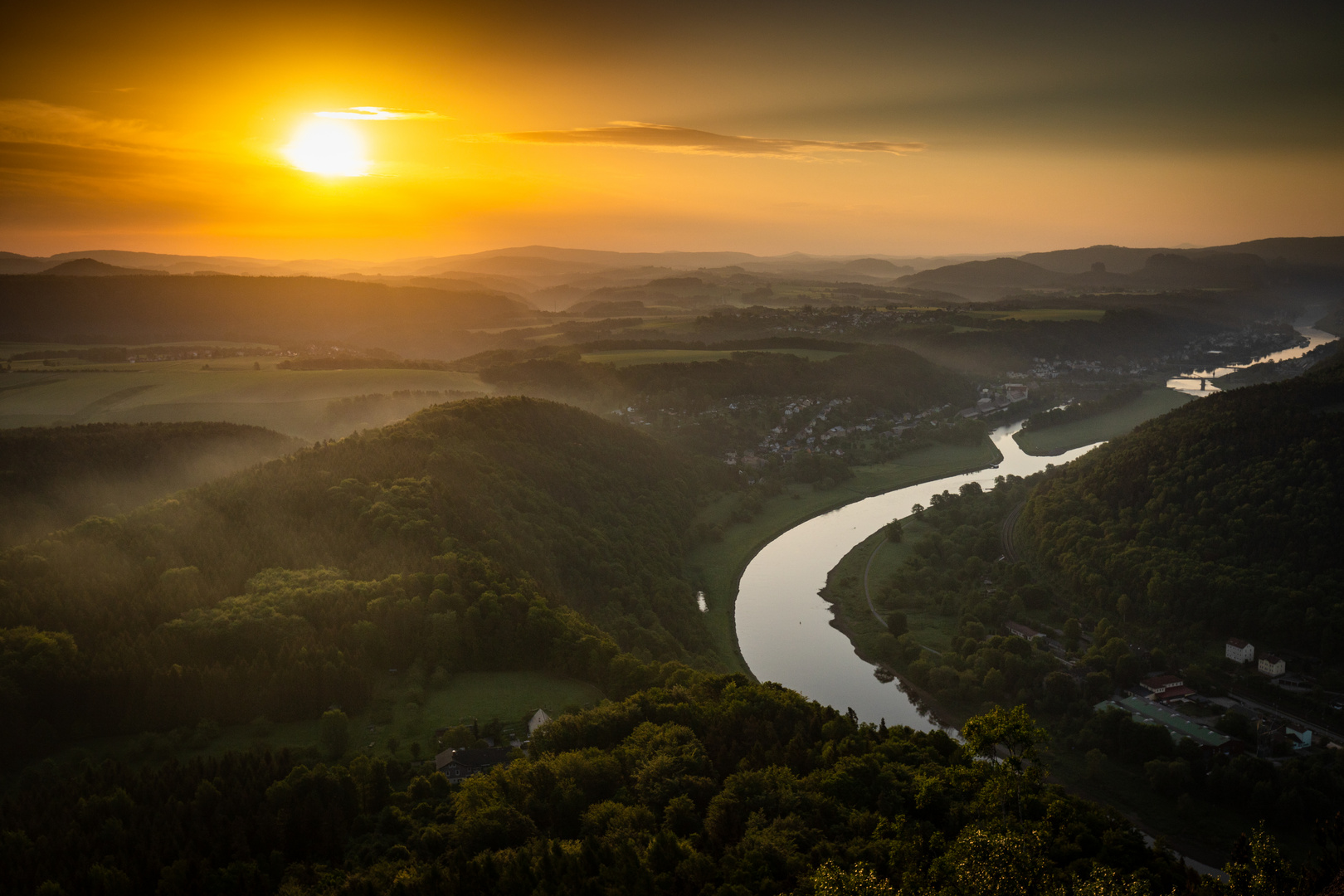 morgens auf dem Lilienstein