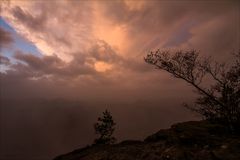 Morgens auf dem Lilienstein...