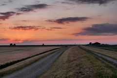 morgens auf dem Weg