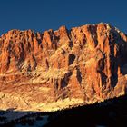 Morgens auf dem Weg zum Grödner Pass