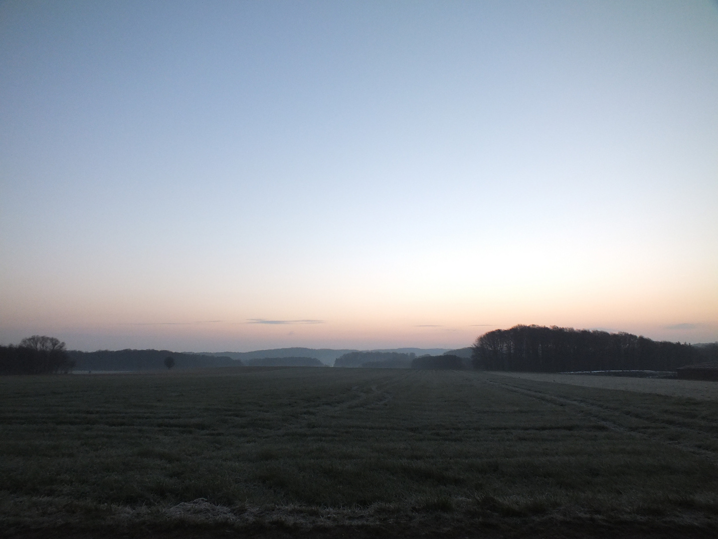 Morgens auf dem Weg zur Arbeit