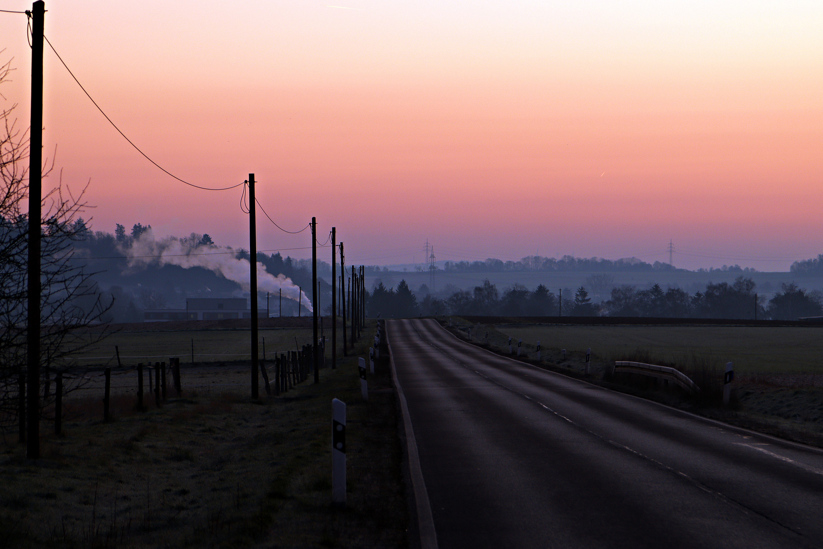 Morgens auf dem Weg zur Arbeit