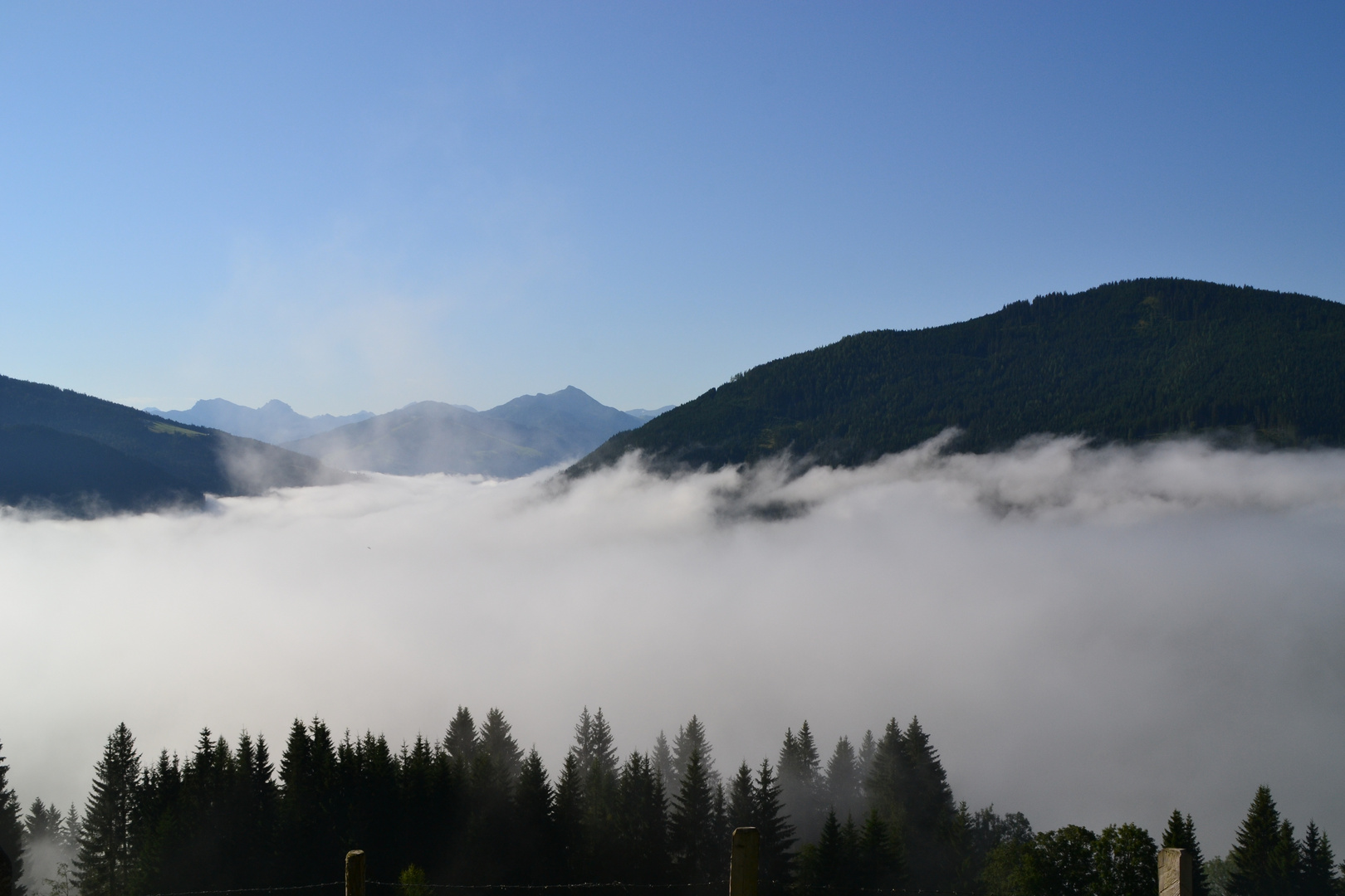 Morgens auf der "Auer- Alm"