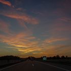 Morgens auf der Autobahn