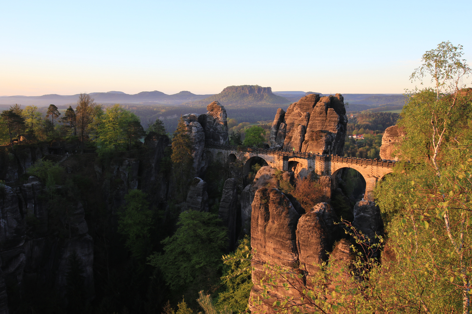 Morgens auf der Bastei!