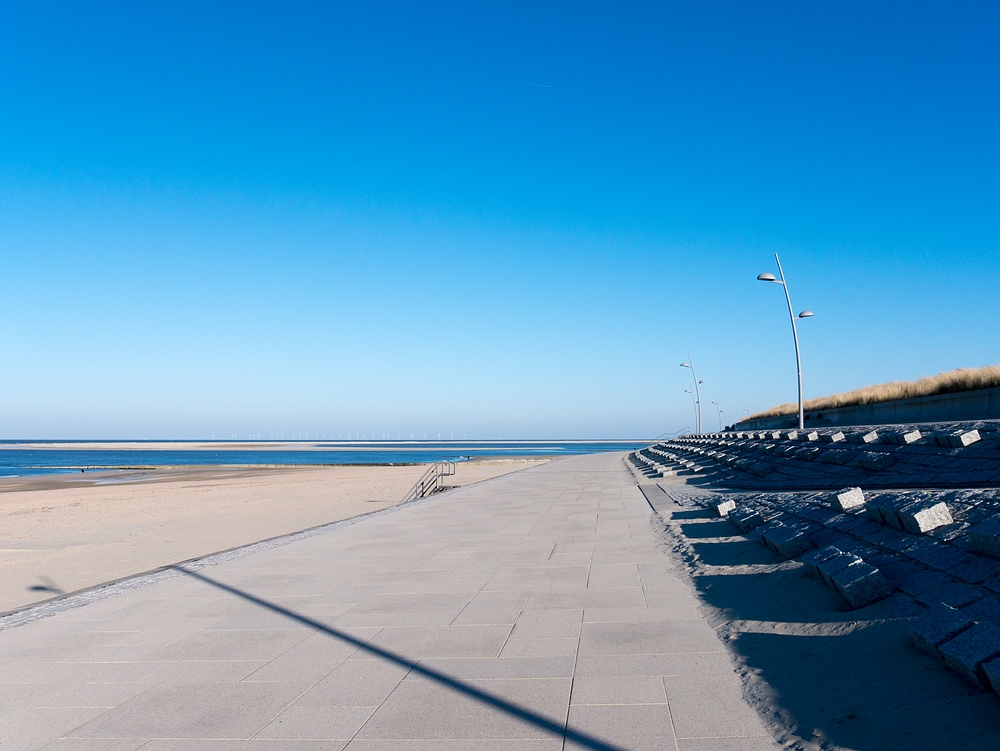 Morgens auf der Borkumer Promenade