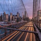 Morgens auf der Brooklyn Bridge