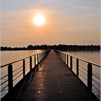 morgens auf der Brücke