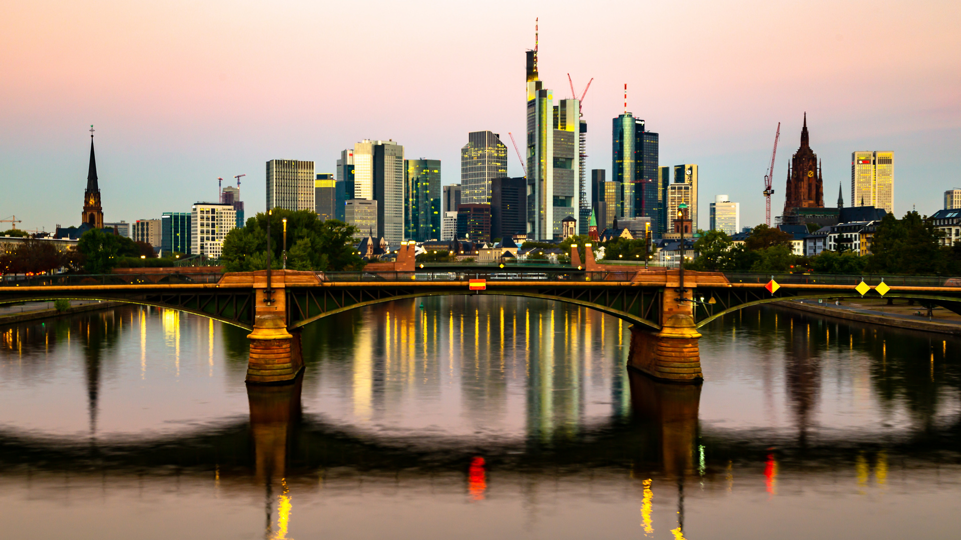 Morgens auf der Brücke