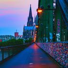 Morgens auf der Hohenzollernbrücke