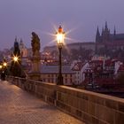 Morgens auf der Karlsbrücke