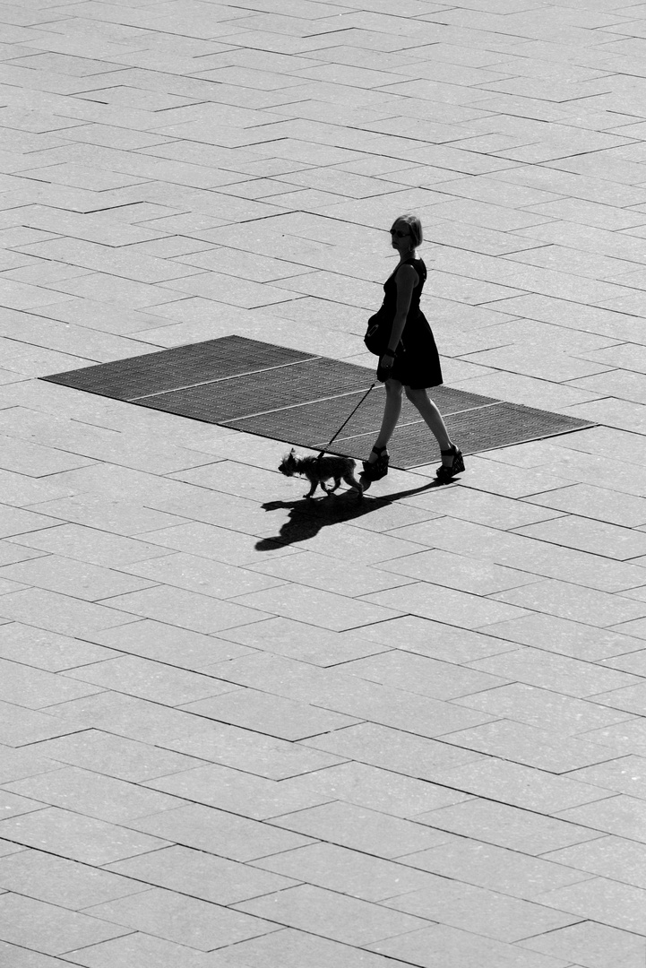 morgens auf der place Klebér, Strasbourg