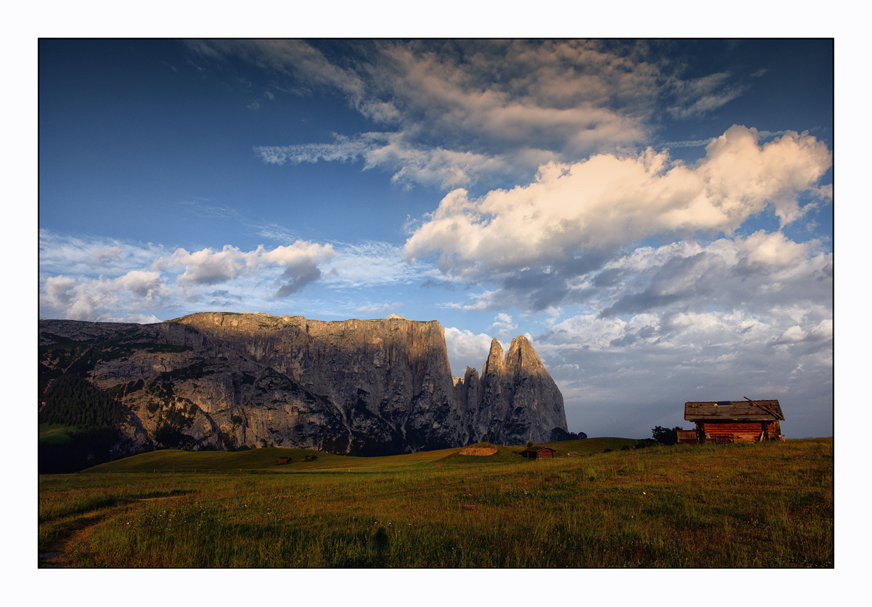 Morgens auf der Seiser Alm