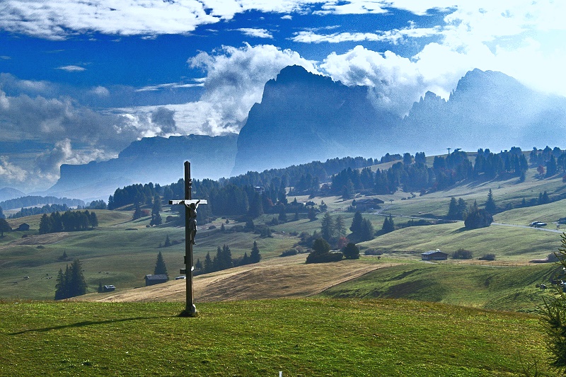 Morgens auf der Seiser Alm