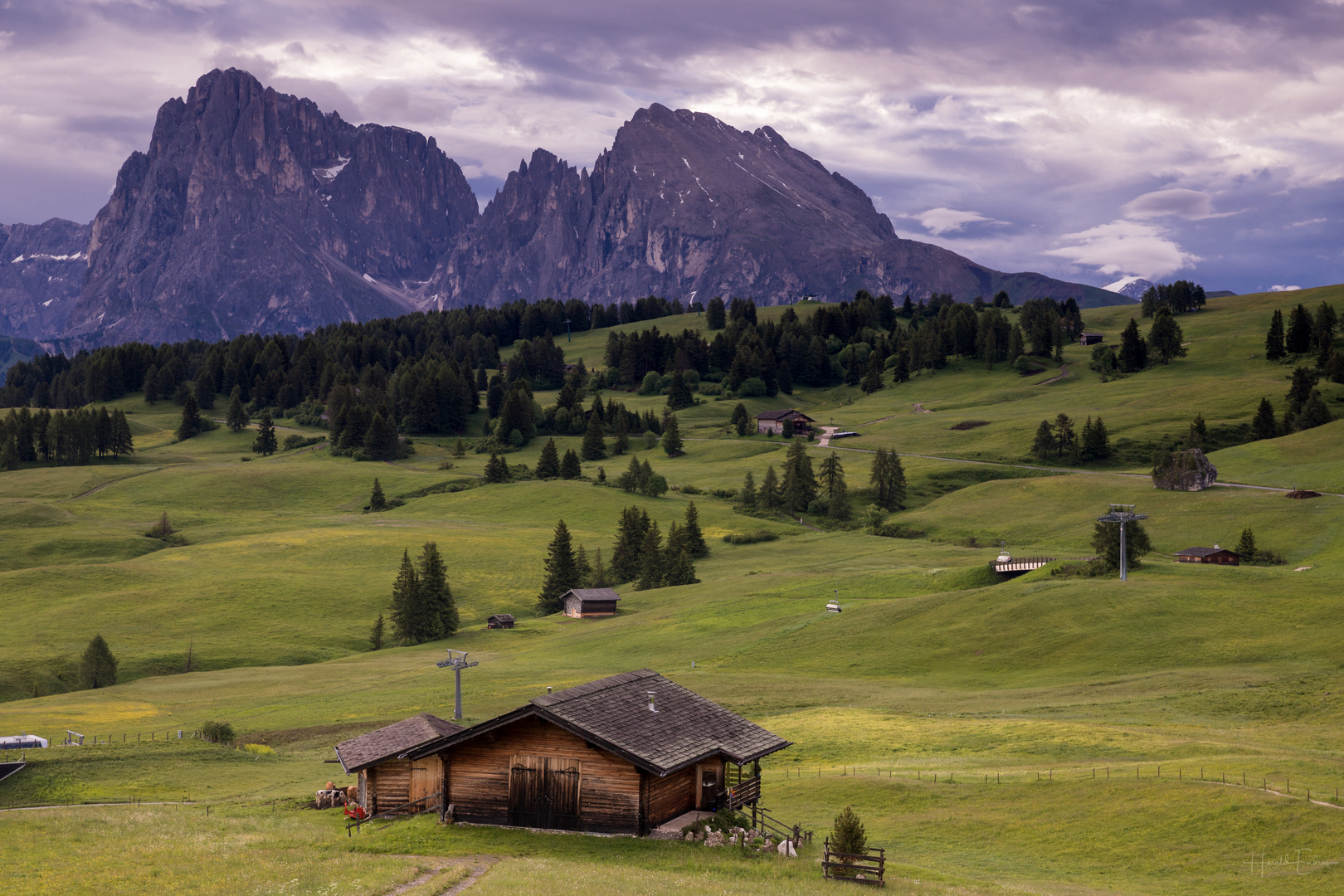 Morgens auf der Seiser Alm