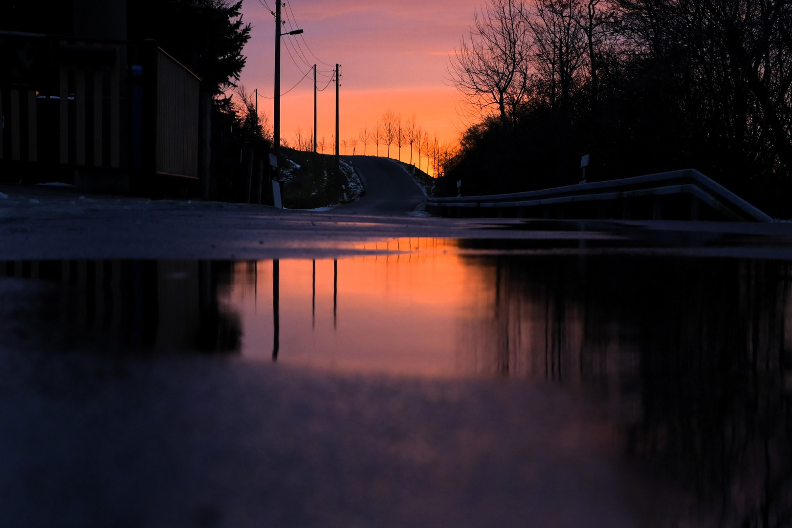 Morgens auf der Straße