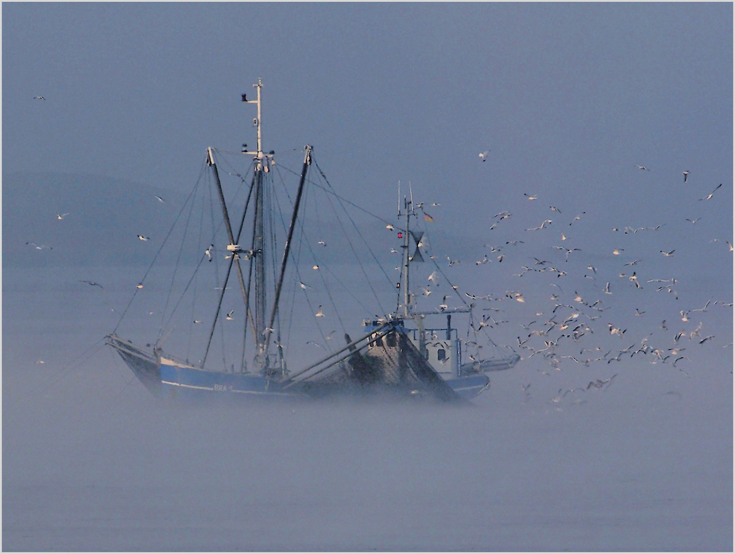 ...morgens auf der Weser...