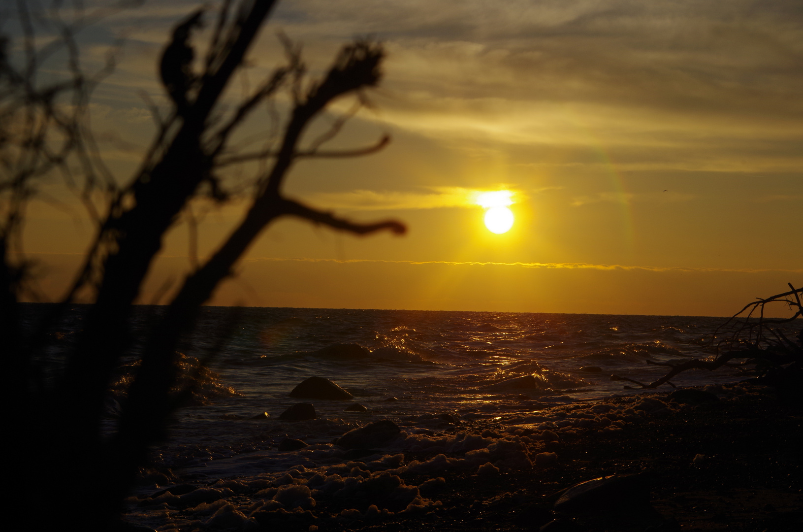 Morgens auf Fehmarn am Strand