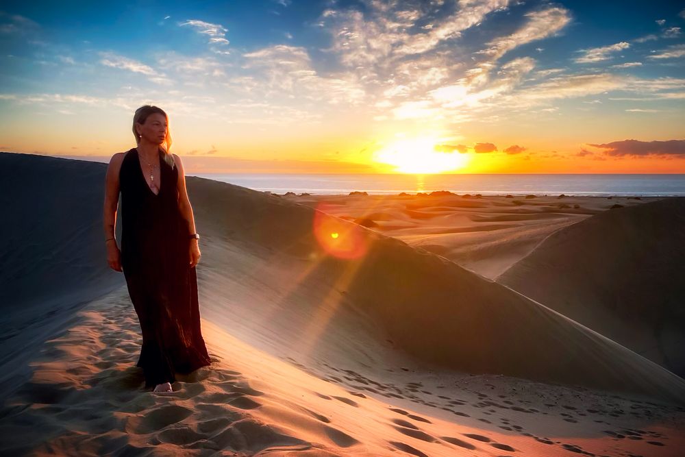 Morgens bei den Dünen von Maspalomas