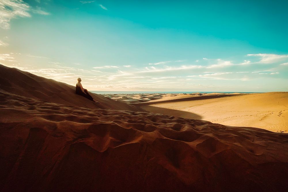 Morgens bei den Dünen von Maspalomas