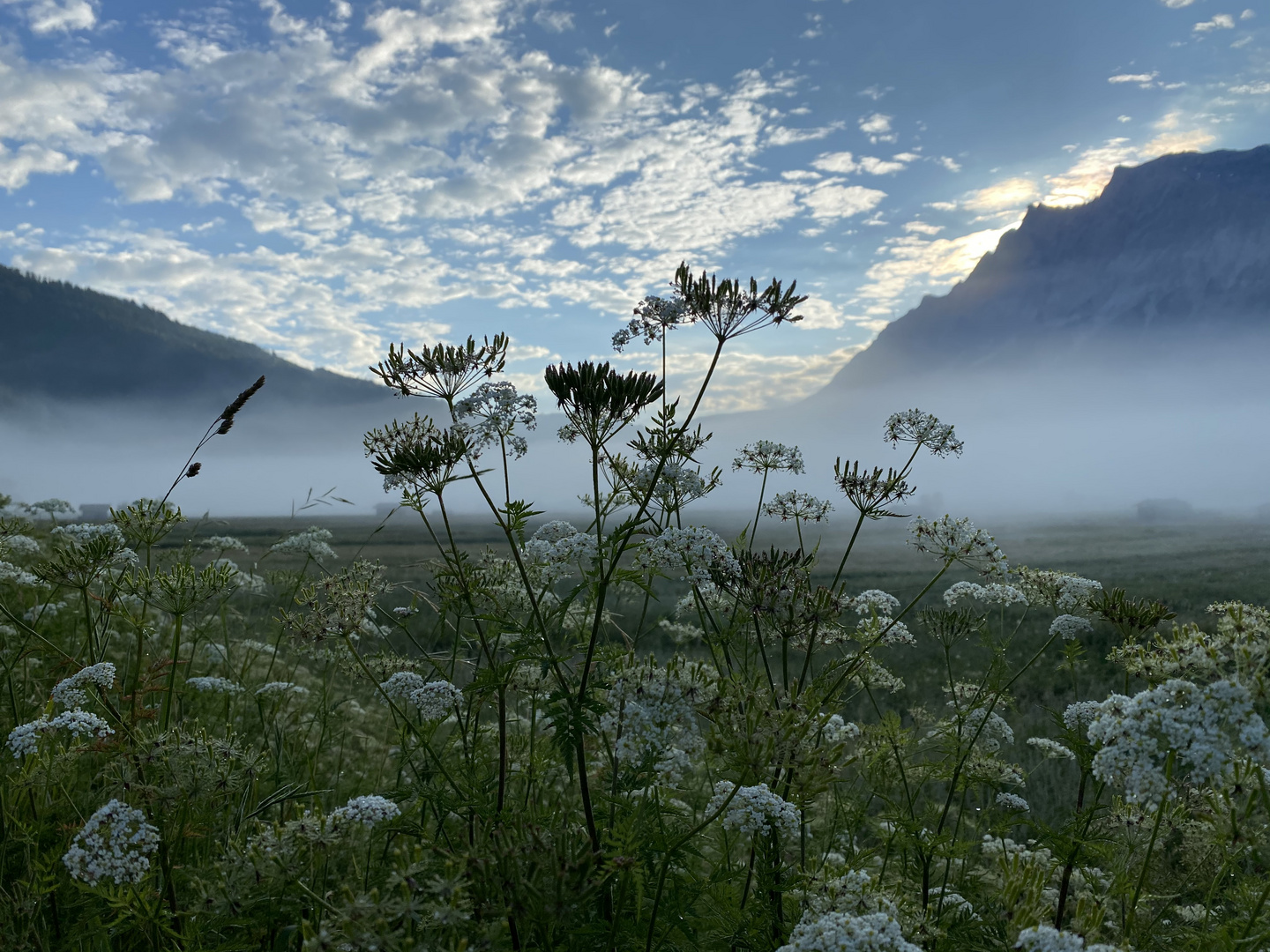 Morgens bei der Zugspitze