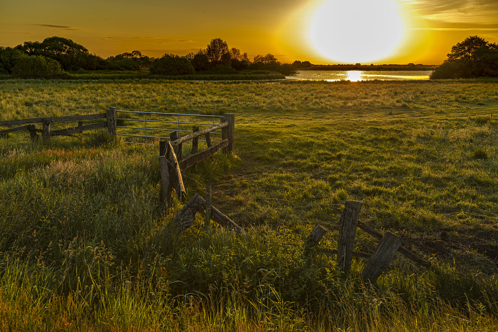 Morgens bei Worpswede an der Beek/Breites Wasser, 2019.06.09