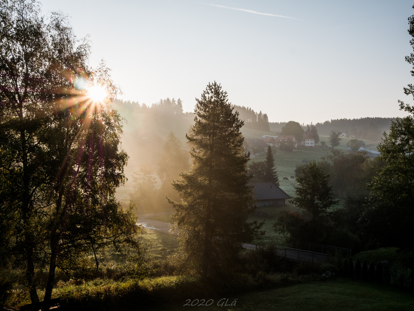 morgens, der erste Blick aus dem Fenster