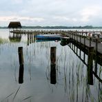 Morgens früh am Hemmelsdorfer See bei Schietwetter