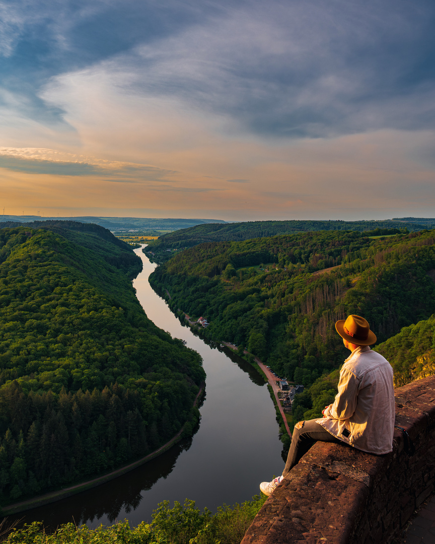 Morgens früh an der Saarschleife