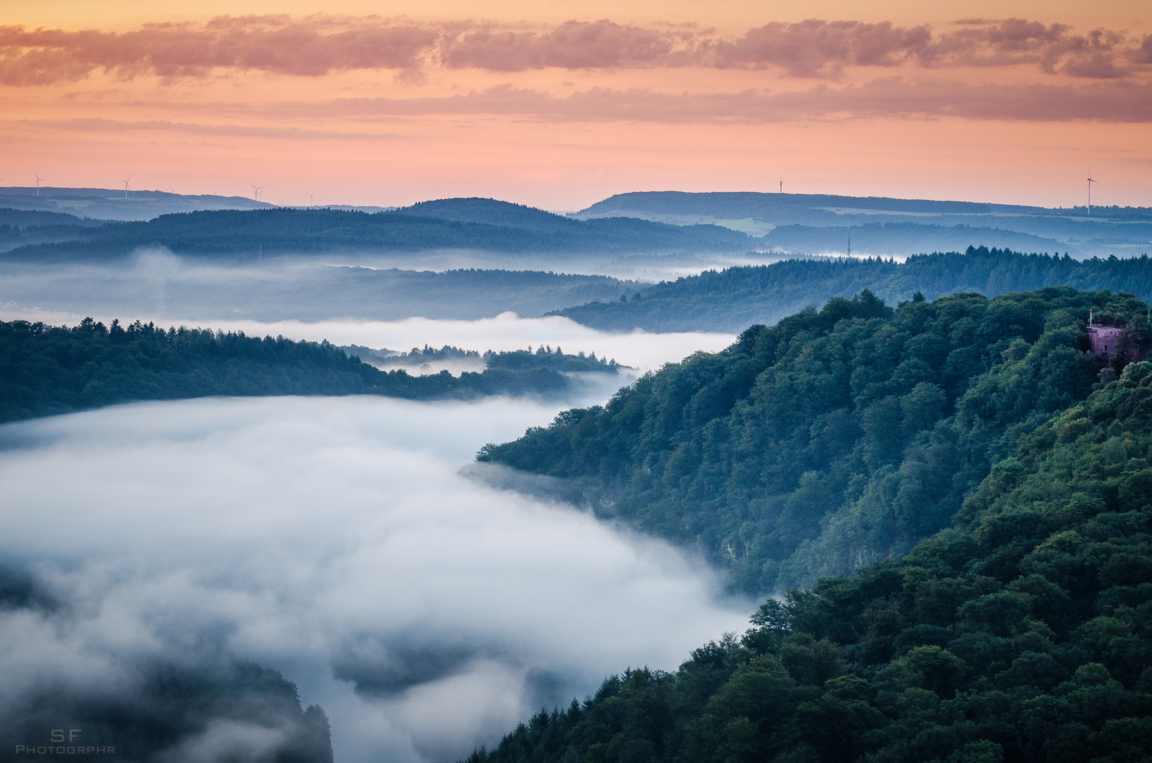 Morgens früh an der Saarschleife