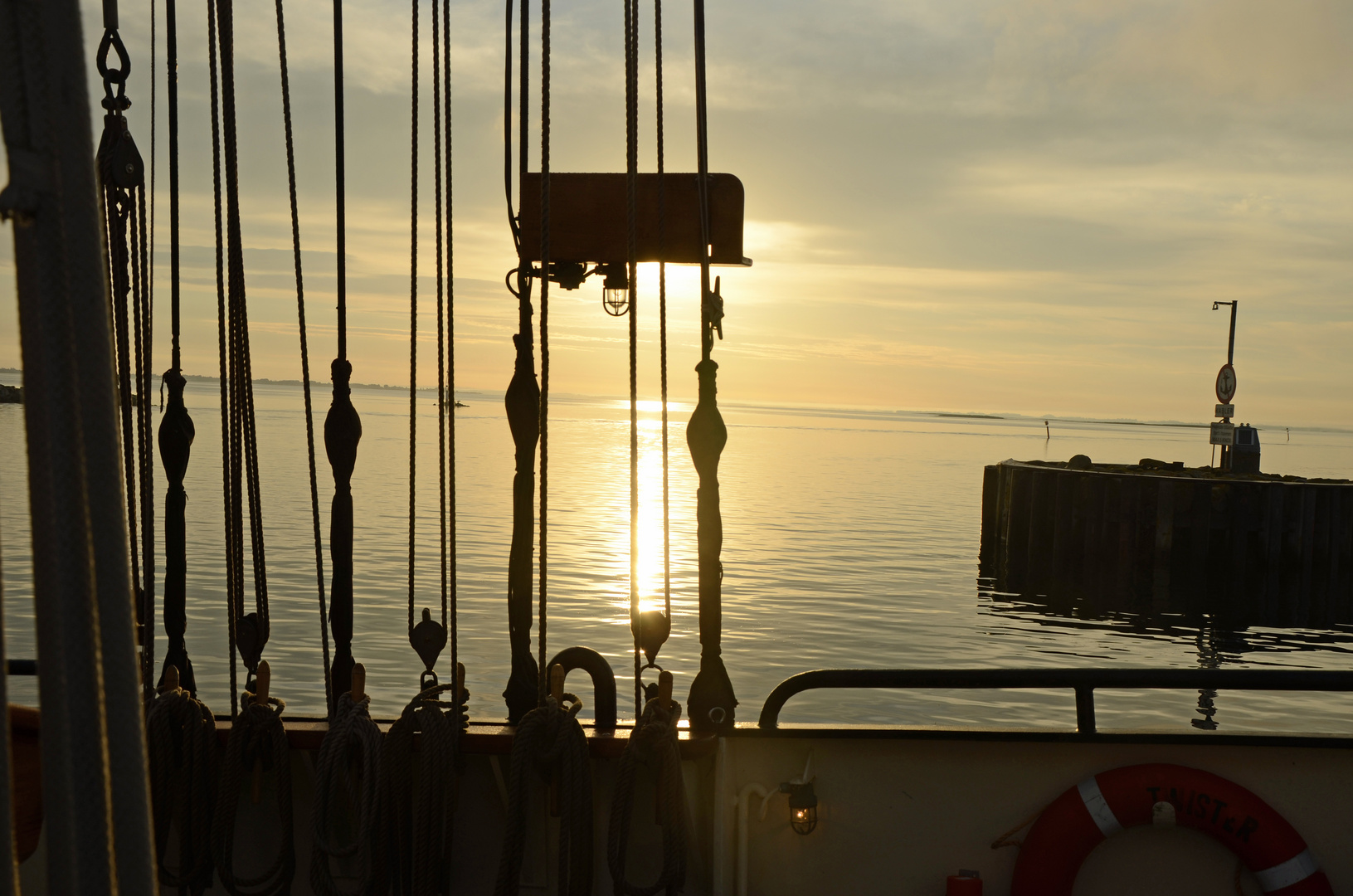 Morgens früh im Hafen von Bagenkop auf Langeland