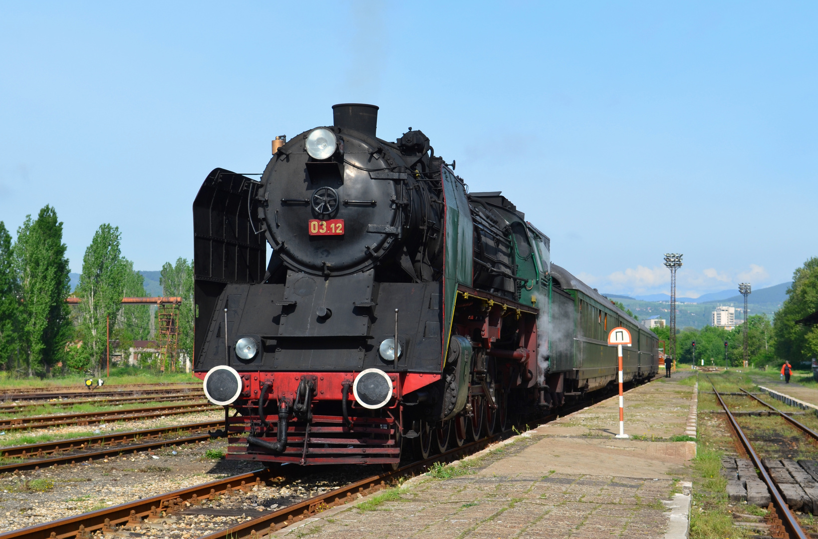 Morgens im Bahnhof Kardzhali (BDZ)