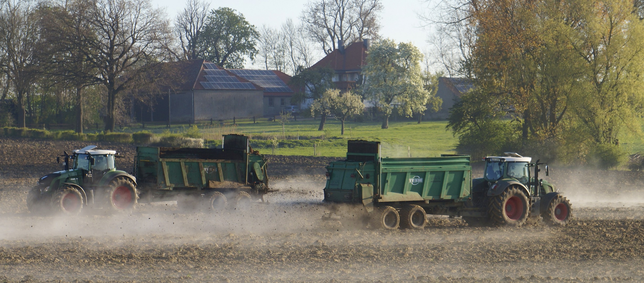 Morgens im Einsatz