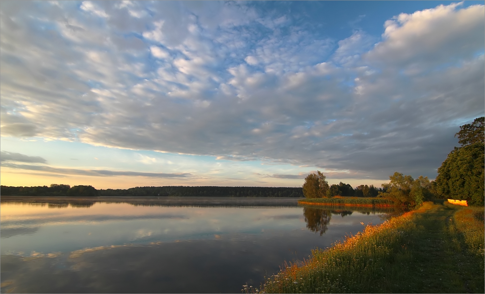 Morgens im Erzgebirge