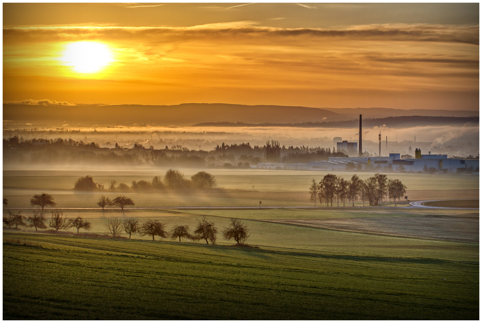 Morgens im Neuwieder Becken