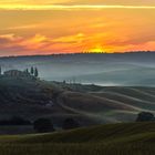 Morgens im val d'orcia bei Pienza mit il belvedere