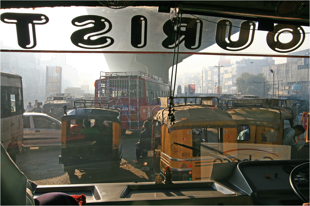 Morgens in Amritsar am Weg zum Goldenen Tempel