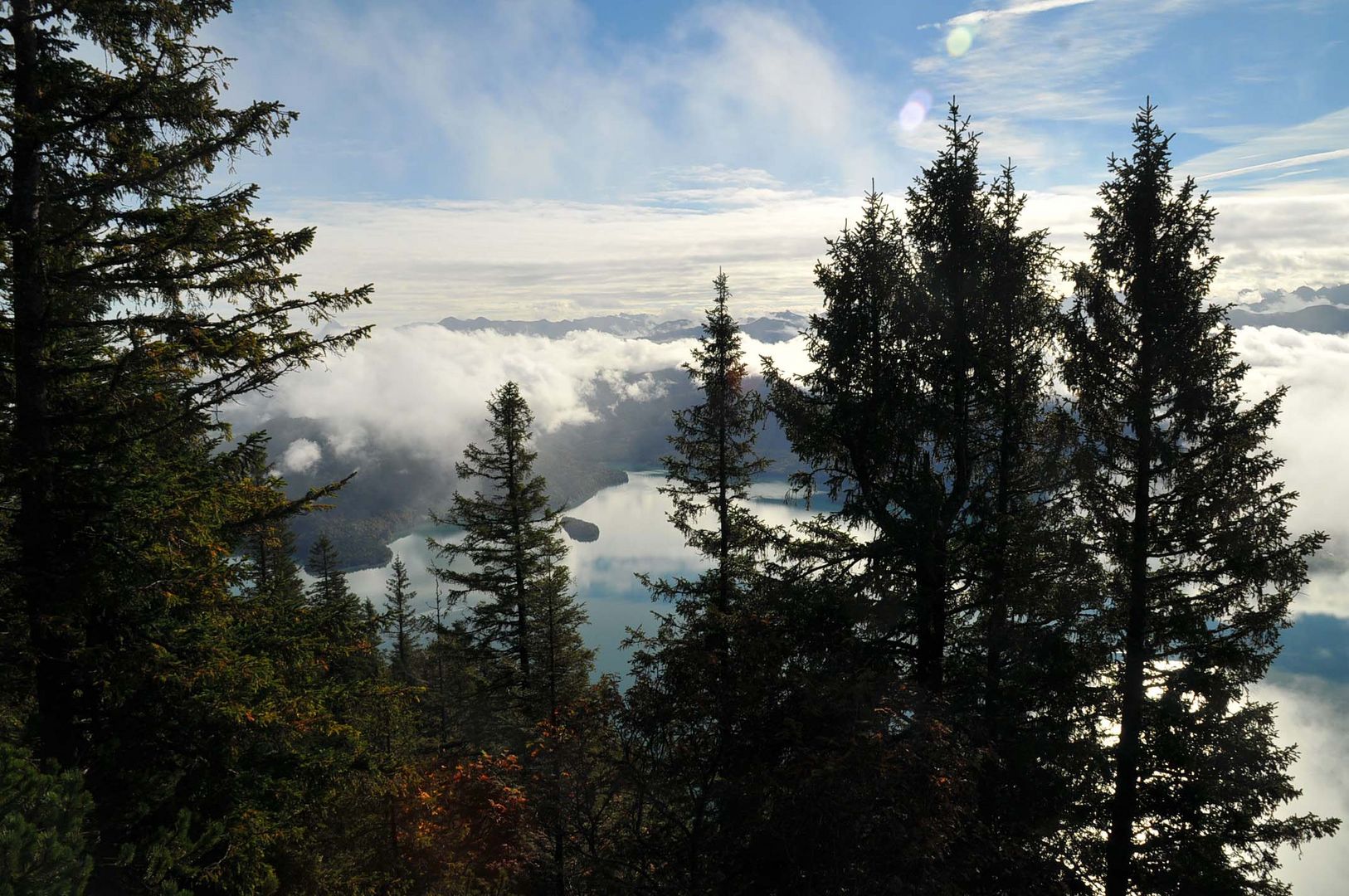 Morgens in den Alpen