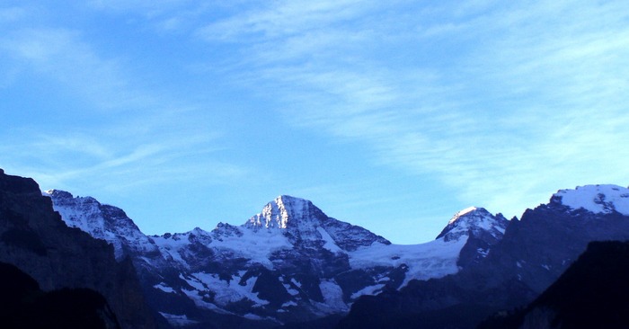 Morgens in den Bergen