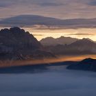 Morgens in den Dolomiten