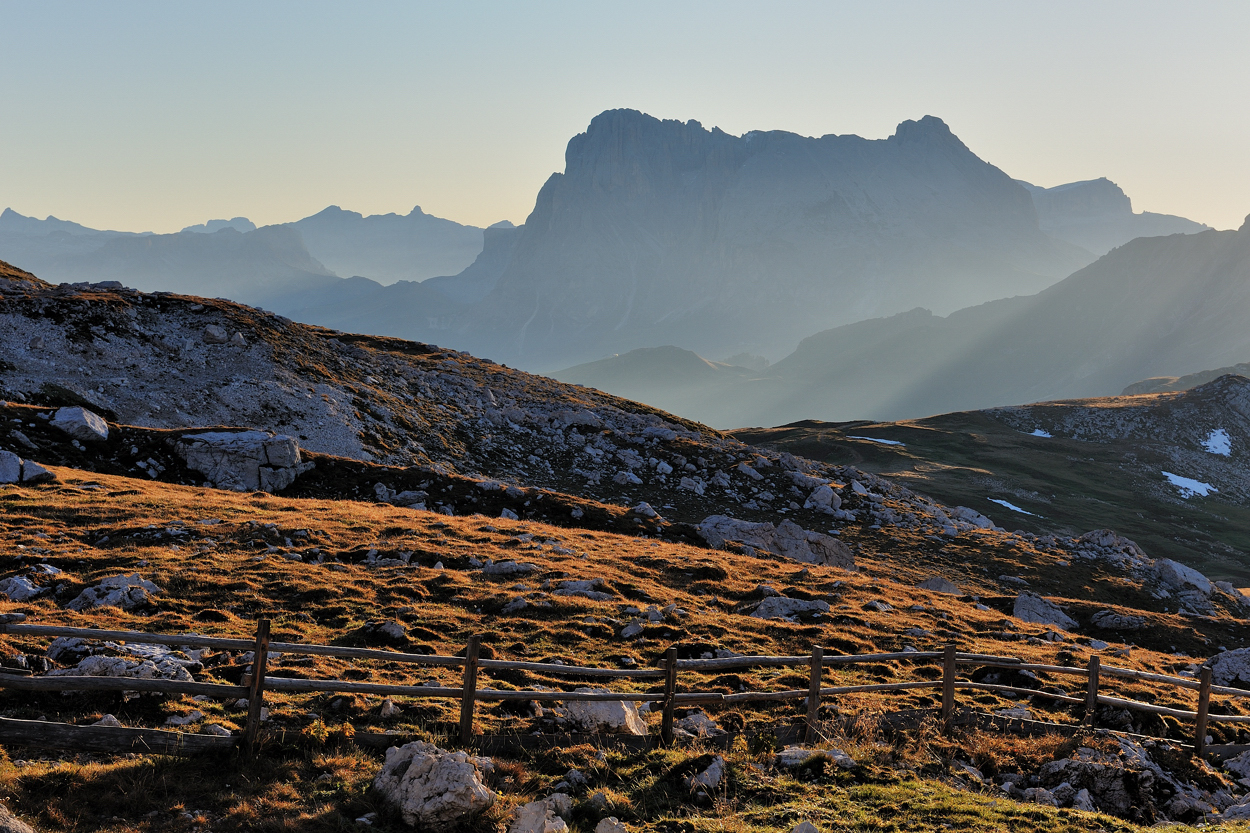 *morgens in den Dolomiten*