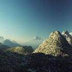 Morgens in den Dolomiten